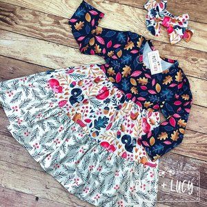 Winter Woodland Love Dress (no headband)
